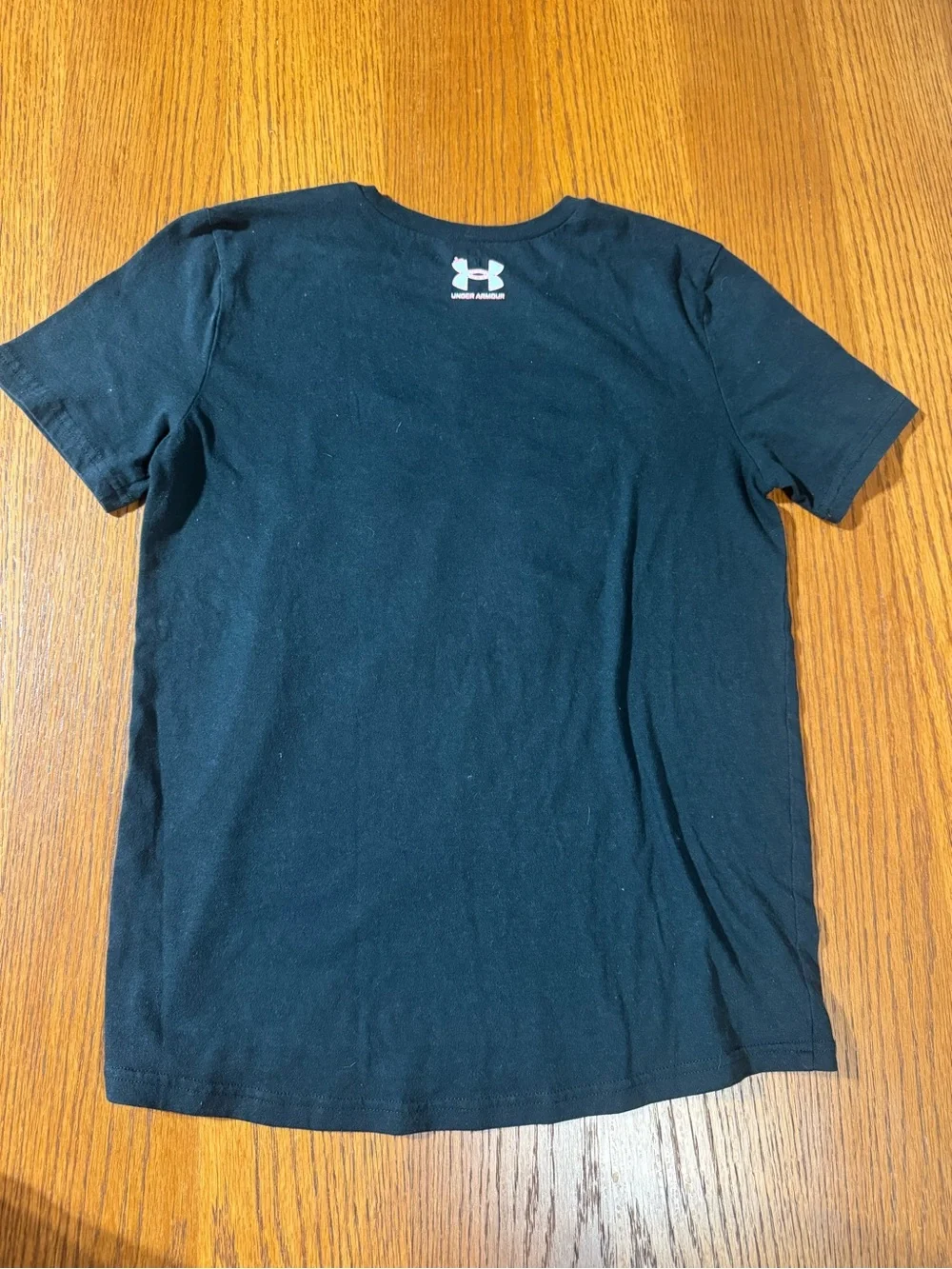Under Armour YLG Black Graphic Tee Chocolate Milk Splash Youth Large